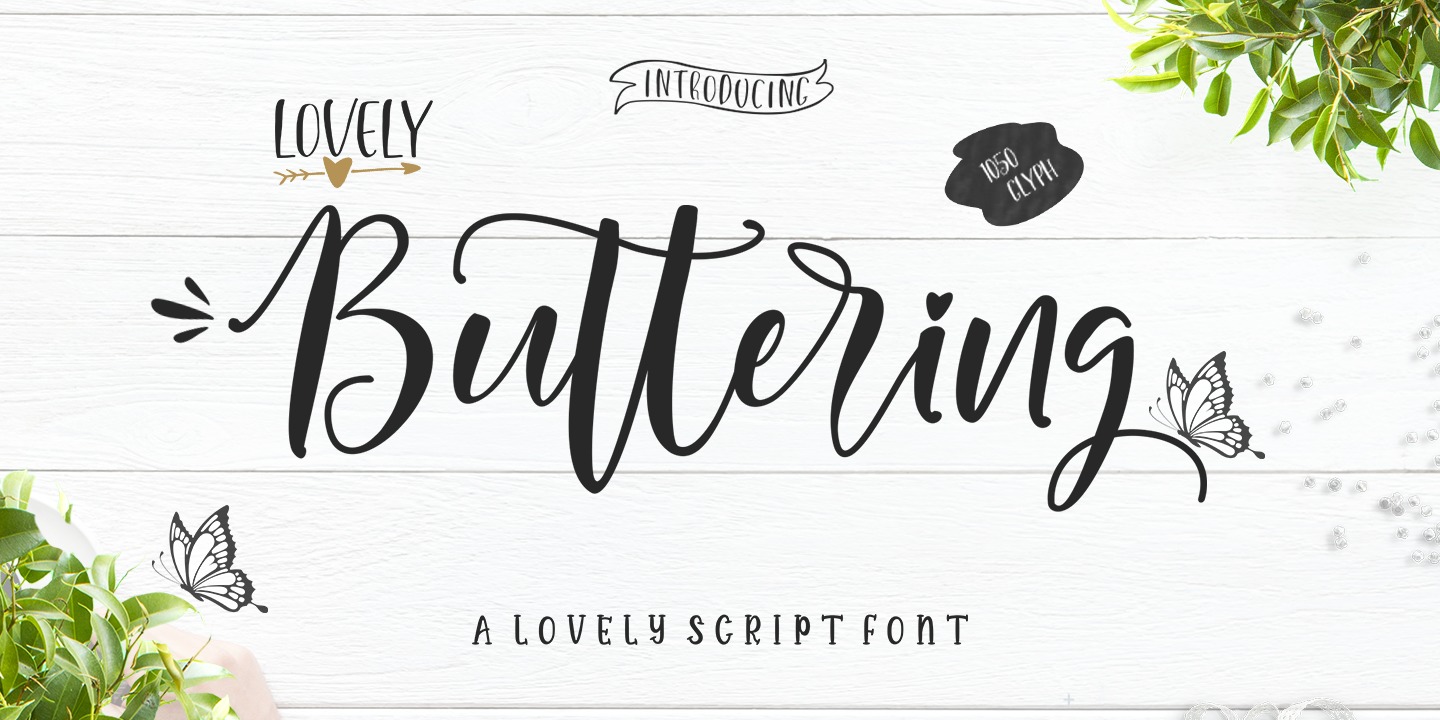 Font Lovely Buttering Script